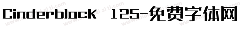 Cinderblock 125字体转换